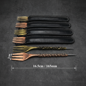 2 in 1 Hookah Fork - Retro Design - Metal 16.5cm