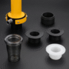 Silicone seal adapter for hookah stem - Black