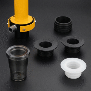 Silicone seal adapter for hookah stem - Black