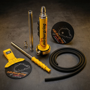 F1 Style Nurburgring Hookah - 3 Outputs - Stainless Steel