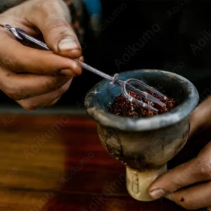 Neptune Poseidon Hookah Fork - Metal - Red/Silver